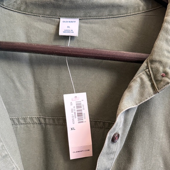 Old Navy Women's Long Sleeve Olive Dress - Picture 2 of 2